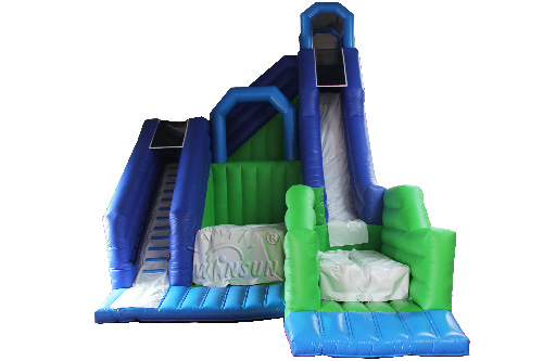 Inflatable stunt Jump with Slide