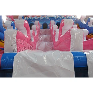 Four Lane Inflatable Water Slide