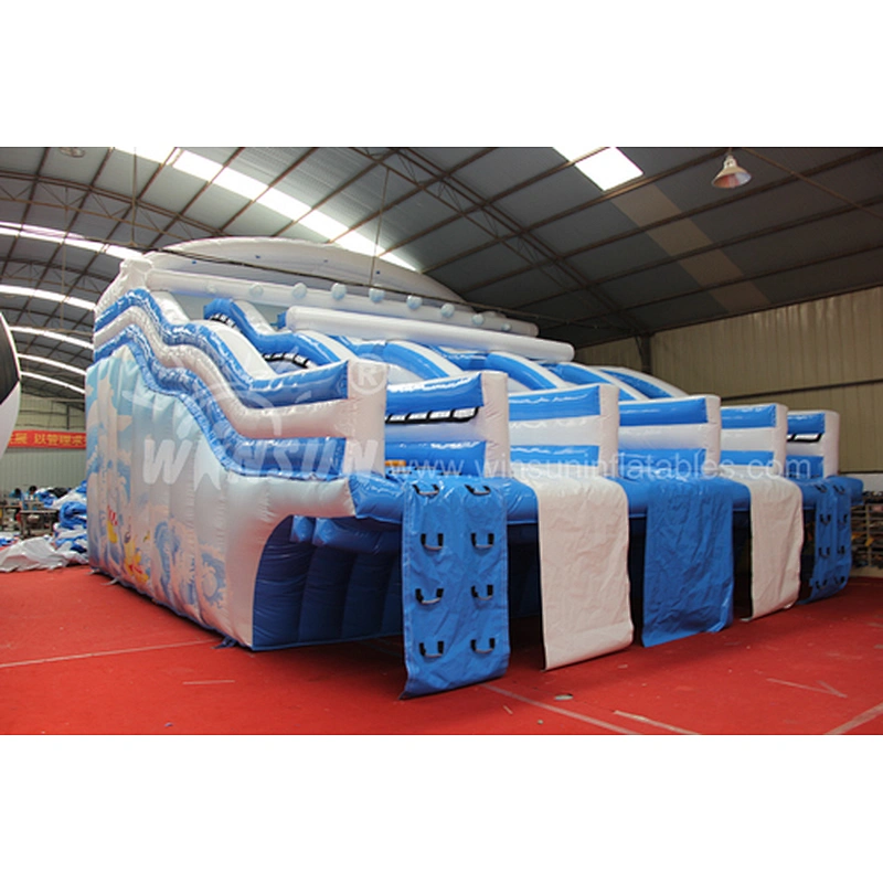 Inflatable water slide