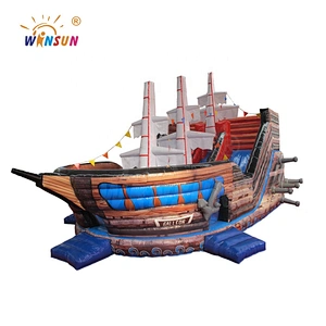 Pirate Ship Inflatable Slide