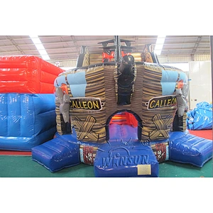 Pirate Ship Inflatable Slide