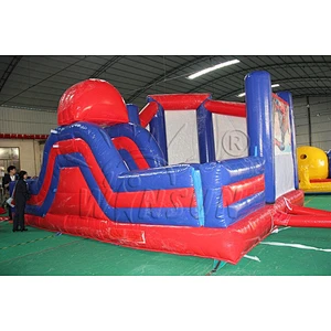 Spiderman Bouncy Castle With Slide