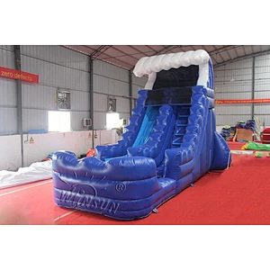 Inflatable Blue Wave Water Slide