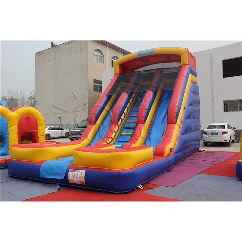 Inflatable Double Lane Dry Slide