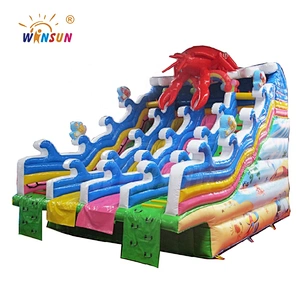Four Lane Water Slide for pool