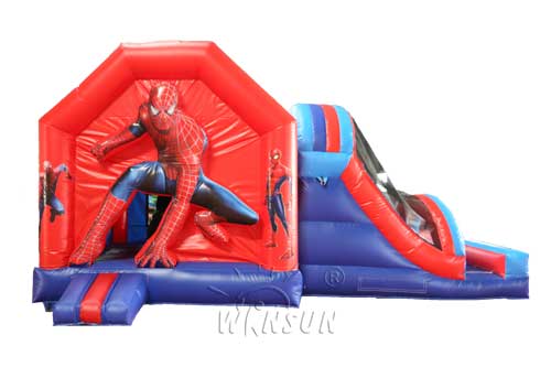Spiderman Bouncy Castle w Slide