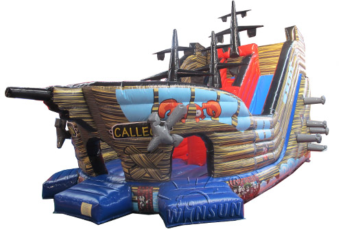 Pirate Ship Inflatable Slide