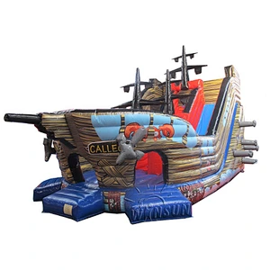 Pirate Ship Inflatable Slide