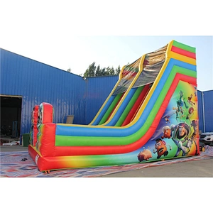 Climbing inflatable slide