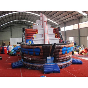 Pirate Ship Inflatable Slide