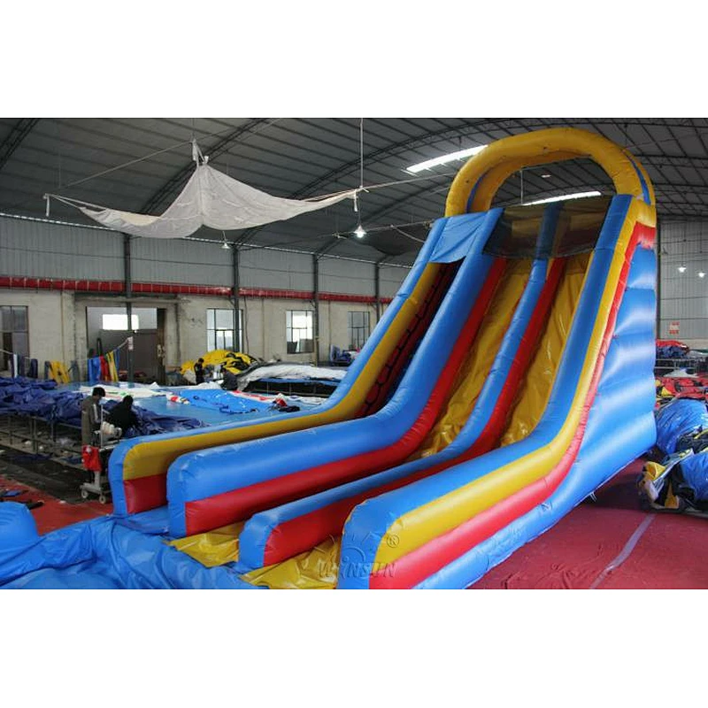Inflatable Dry N Wet Slide with pool