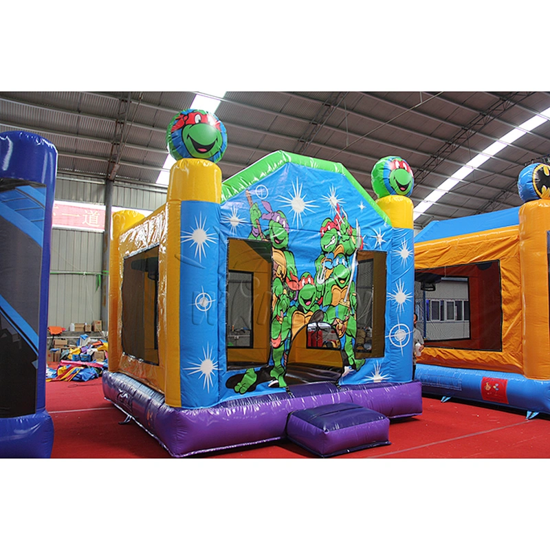 Cartoon Ninja Turtles Inflatable Bounce House