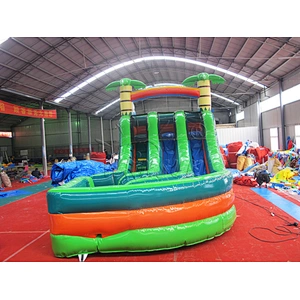 Inflatable water slide