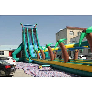 Giant tropical rainforest slide