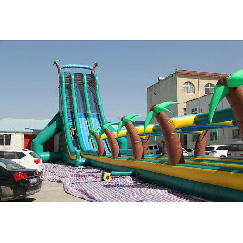Giant tropical rainforest slide