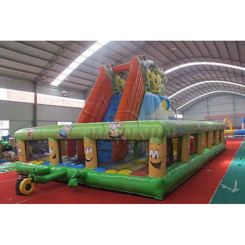 Inflatable Slide With Air Bouncer