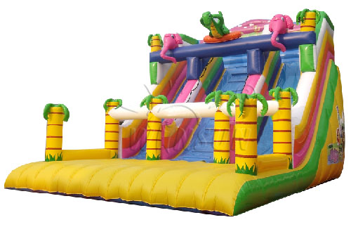 Inflatable slide