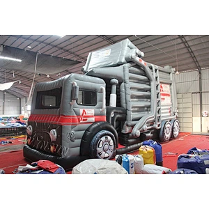 Inflatable Garbage Truck Slide