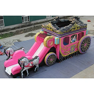 Inflatable Carriage Combo Slide