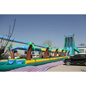 Giant tropical rainforest slide