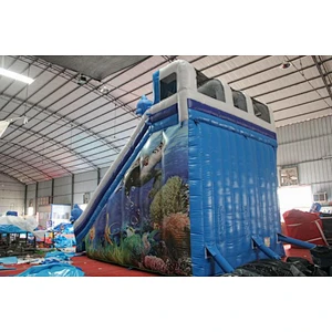 Ocean shark themed water slide