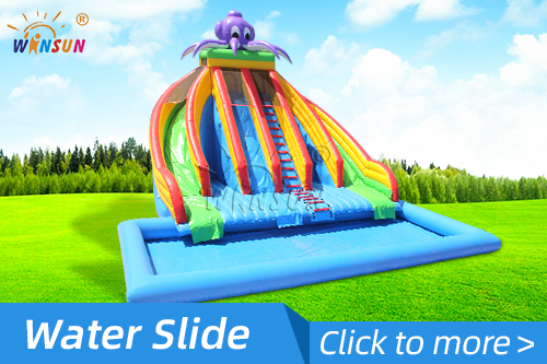Octopus Inflatable water slide