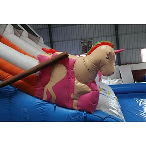 Inflatable Water Slide with airtight pool