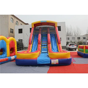 Inflatable Double Lane Dry Slide