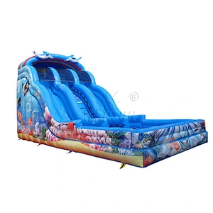 Ocean inflatable water slide