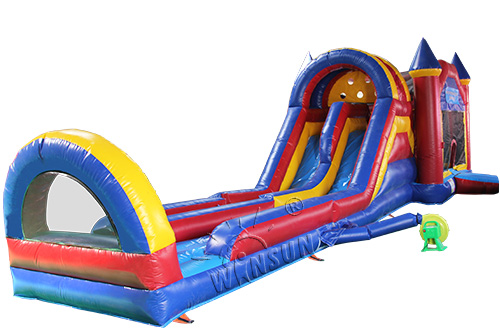 Inflatable Moonwalk with Slip N Slide