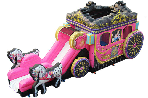 Inflatable Carriage Combo Slide