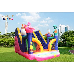 Inflatable combo SpongeBob trampoline