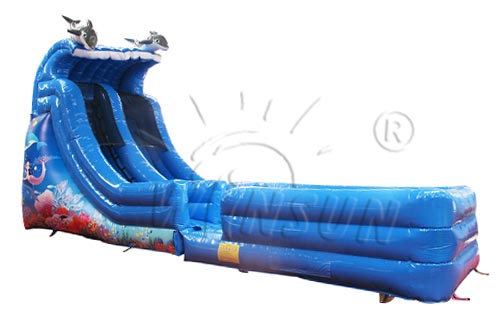 Dolphin Inflatable water slide