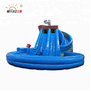 Pirate inflatable water slide