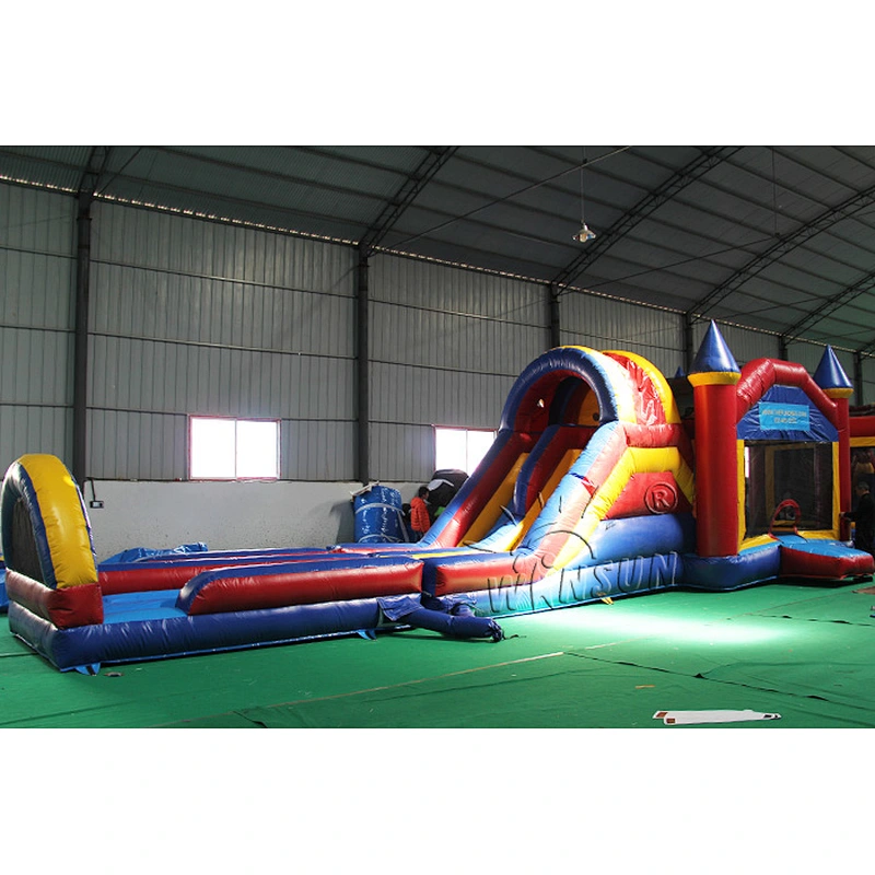 Inflatable Moonwalk with Slip N Slide