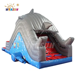 Shark-themed Inflatable Water Slide