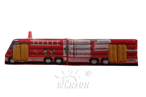 Inflatable Fire Truck Obstacle Course