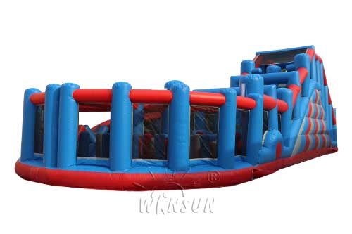 Giant inflatable obstacle course