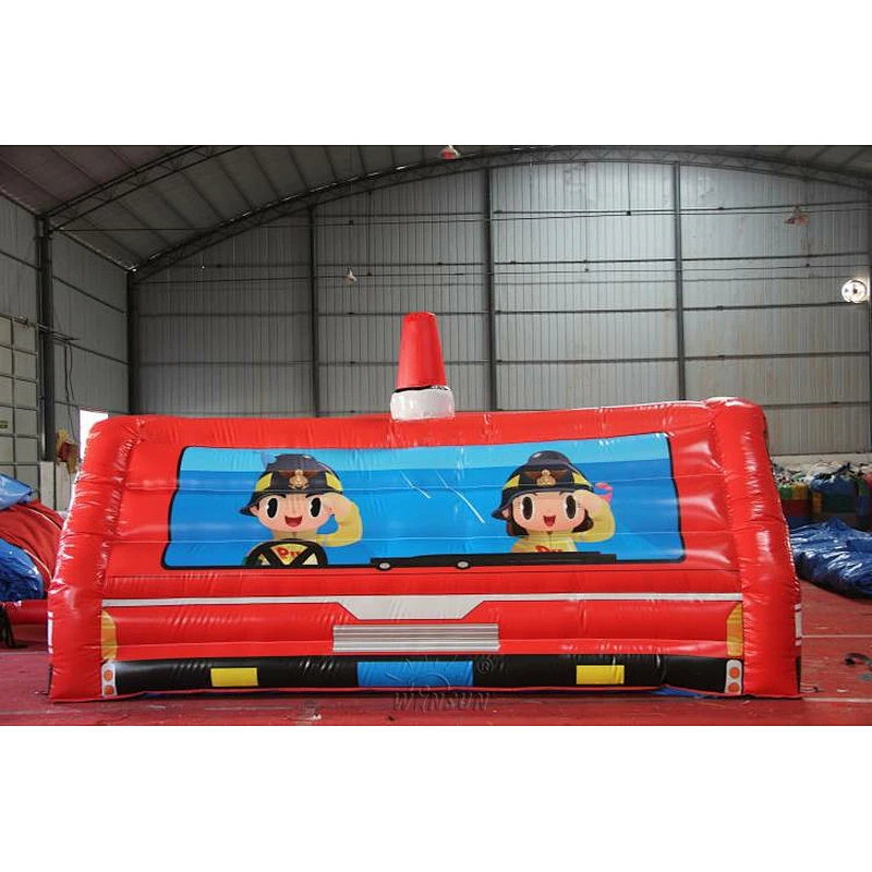 Inflatable Fire Truck Obstacle Course