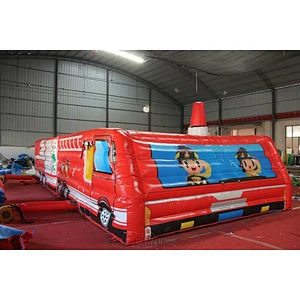 Inflatable Fire Truck Obstacle Course