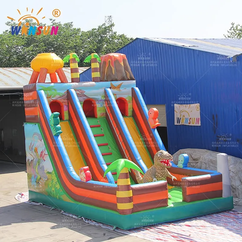 Commercial Dinosaur Theme Inflatable Slide