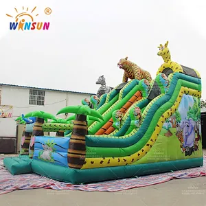 Jungle Animals Inflatable Playground
