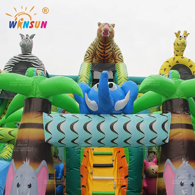 Jungle Animals Inflatable Playground