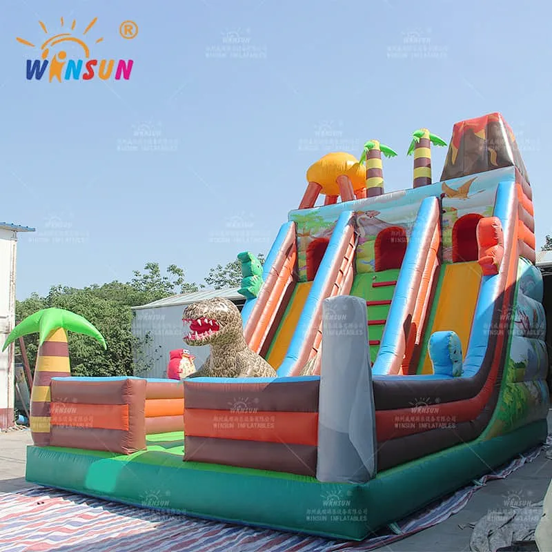 Commercial Dinosaur Theme Inflatable Slide