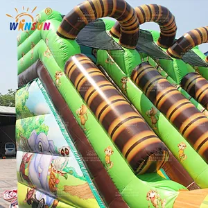 Jungle Monkey Inflatable Slide