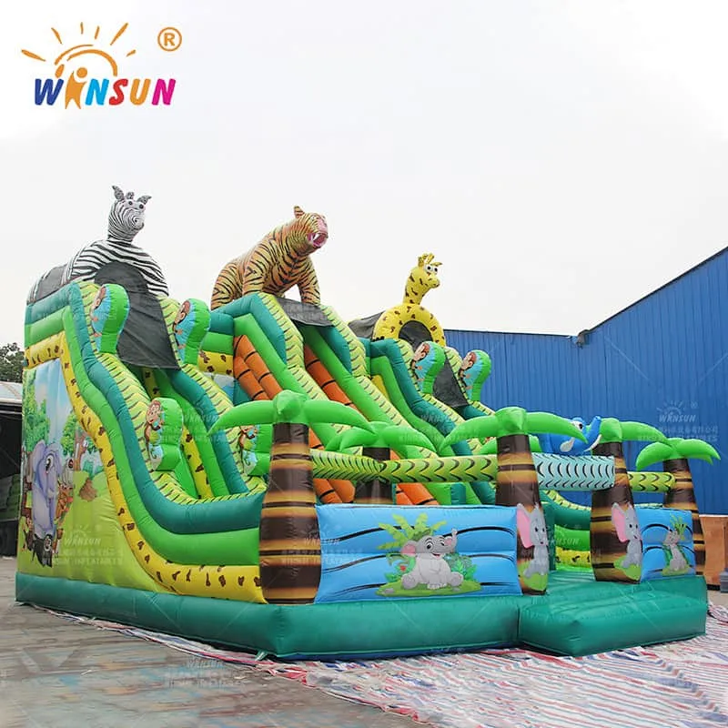 Jungle Animals Inflatable Playground