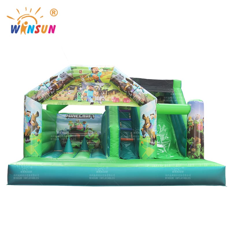 Minecraft Theme Inflatable Bounce House