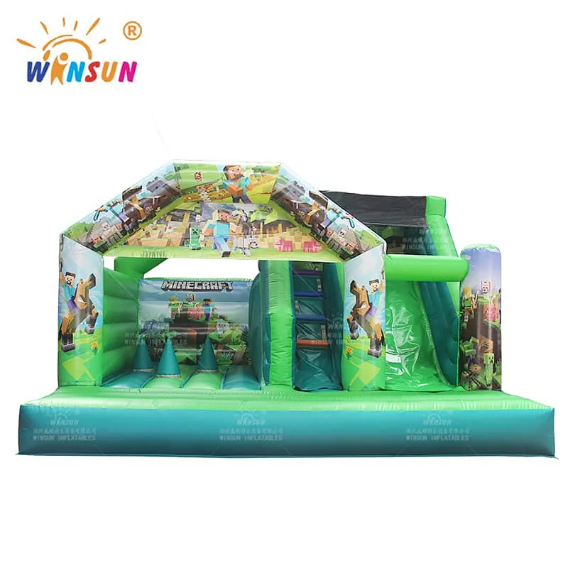 Minecraft Theme Inflatable Bounce House