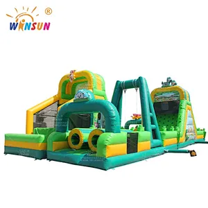 Jungle Theme Inflatable Obstacle Course