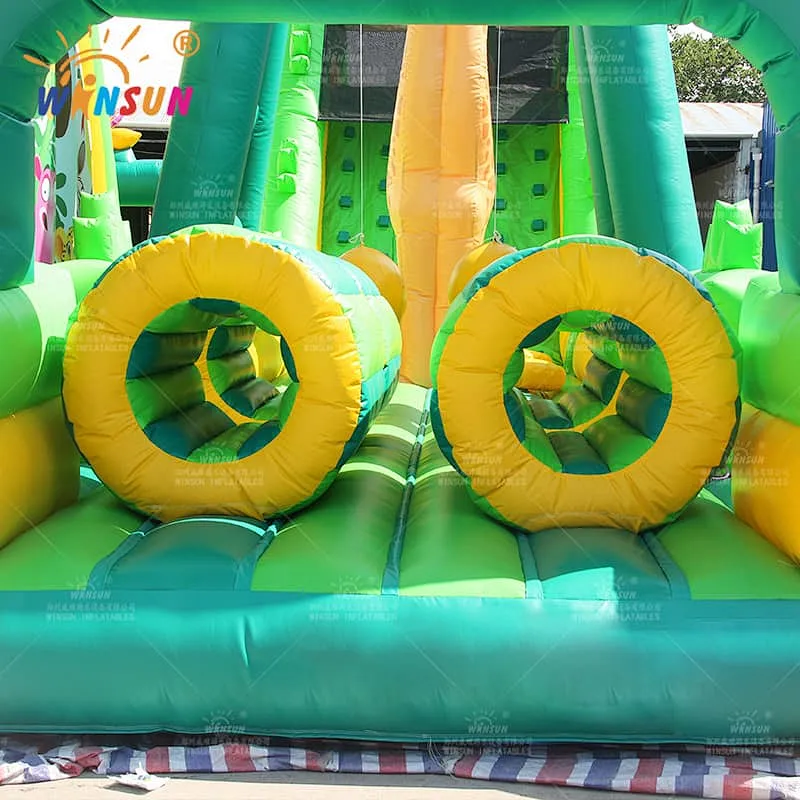 Jungle Theme Inflatable Obstacle Course